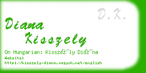 diana kisszely business card